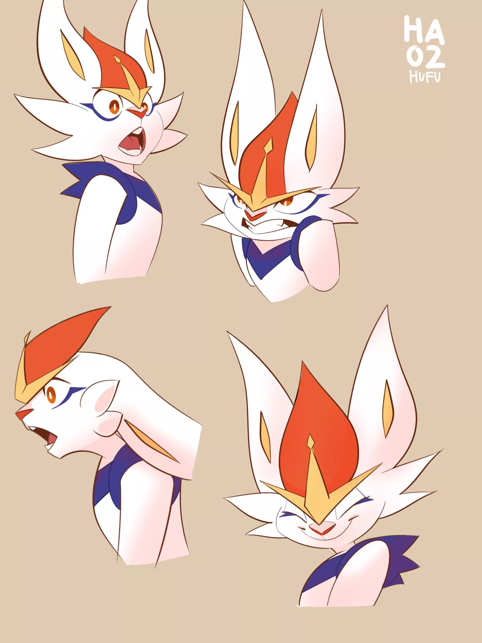 Flame buns by me (@Haozhufu) 