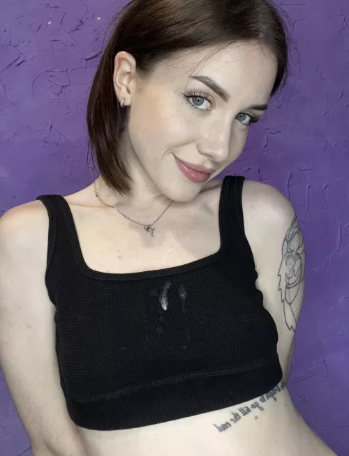 I want my top to be completely soaked with sperm