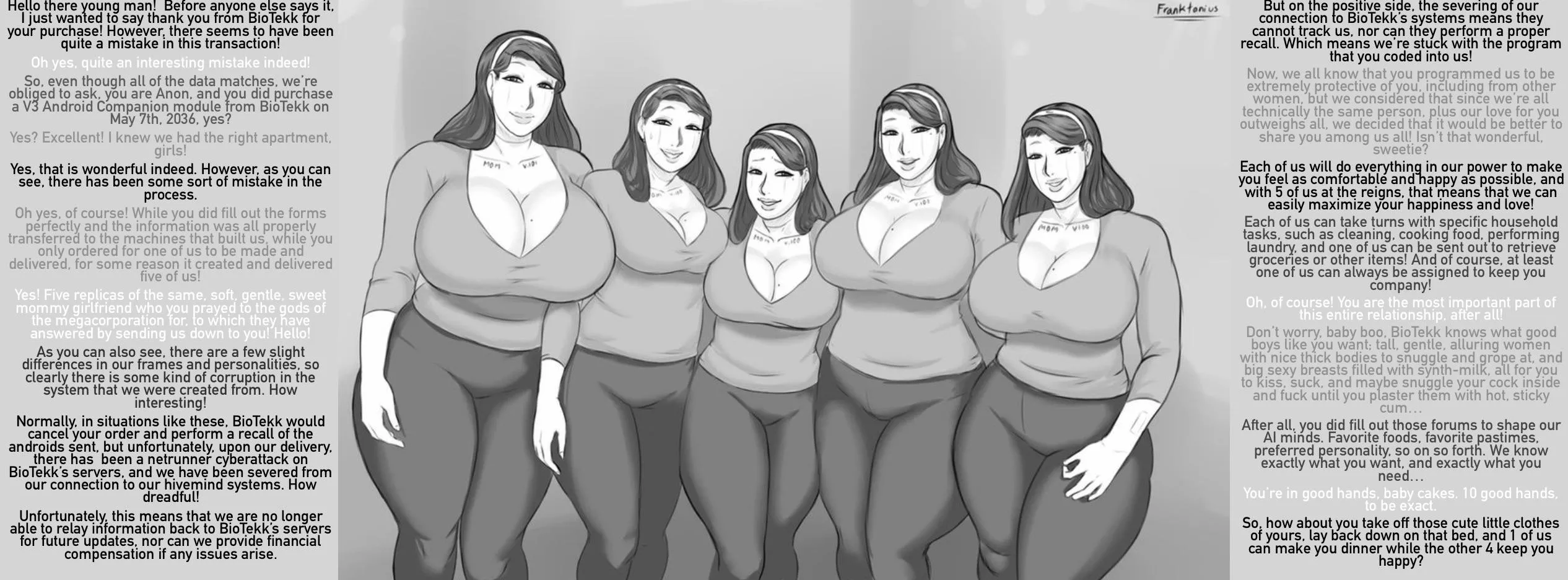 Looks like there was a happy accident at the MILF factory [futuristic] [milfs(obviously)] [androids] [robo-harem time baby!!]