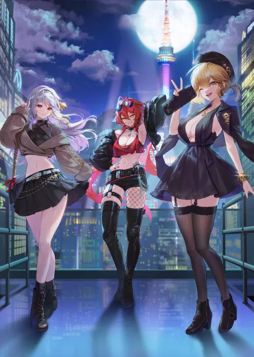 Modernia, Anis, & Red Hood [Nikke]