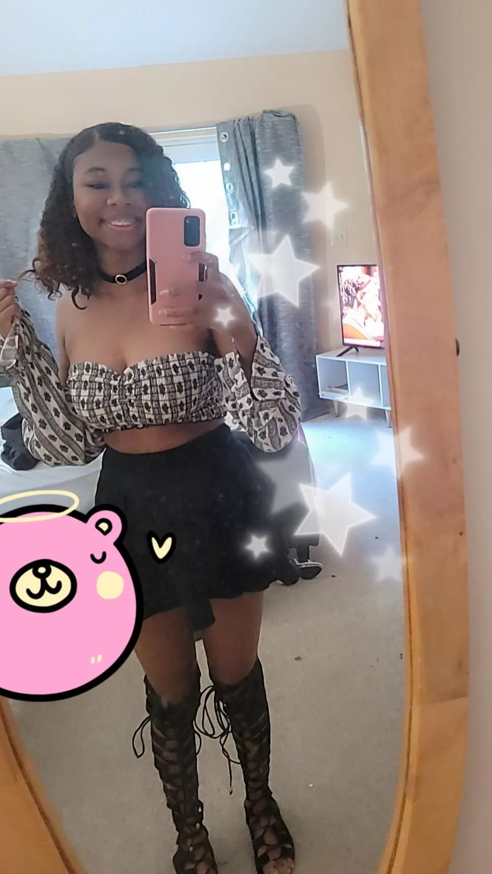 Ootd!! Its slightly edgy but is it still cute? 