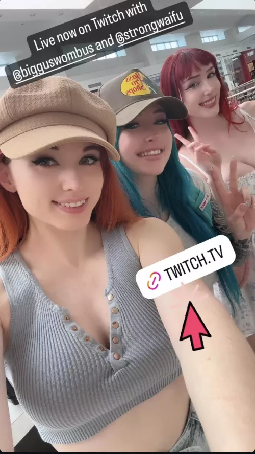 SHE'S LIVE RIGHT NOW with Morgpie and StrongWaifu on TWITCH.TV/AMOURANTH 