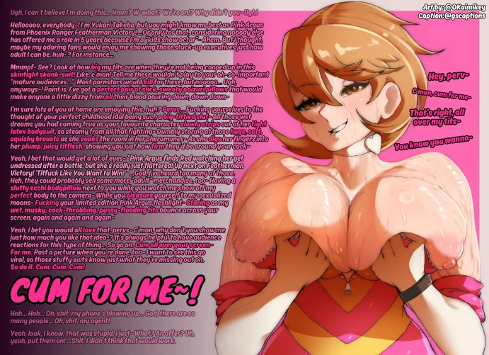 Showing off~ [Yukari Takeba] [Persona 3] [JOI] [Slut showing off] [Bodysuit] [Sweaty] [Cum tribute] Art by @OKaimikey