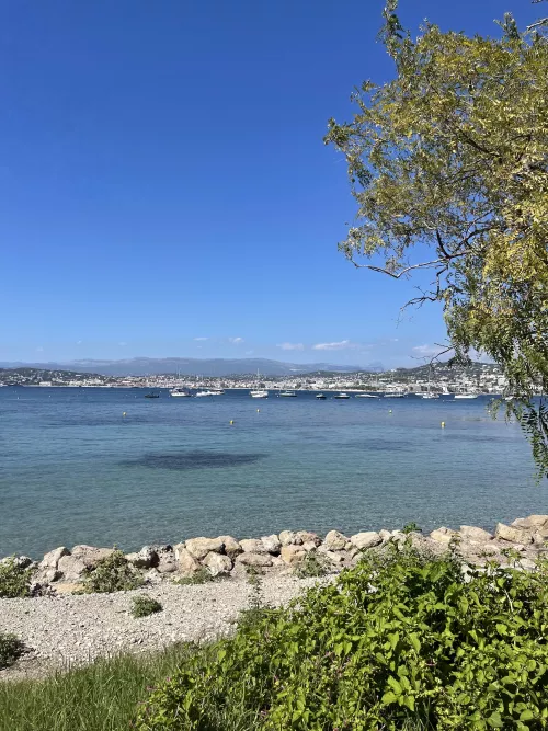 The beach in Cannes, France