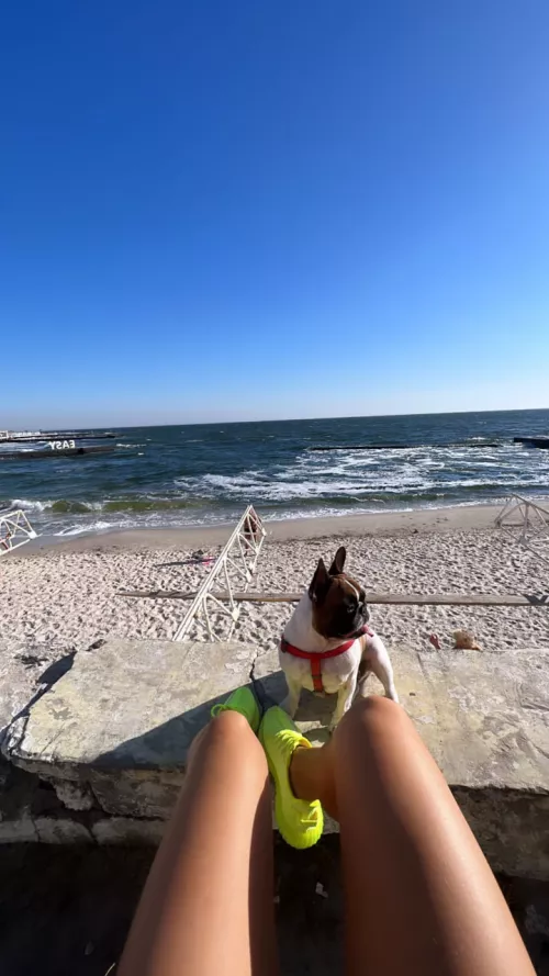 the beach looks cool in daylight
