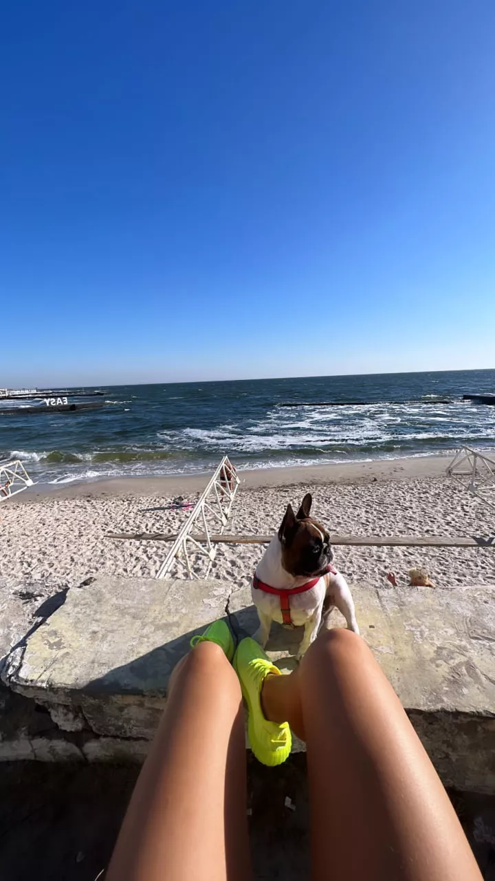 the beach looks cool in daylight