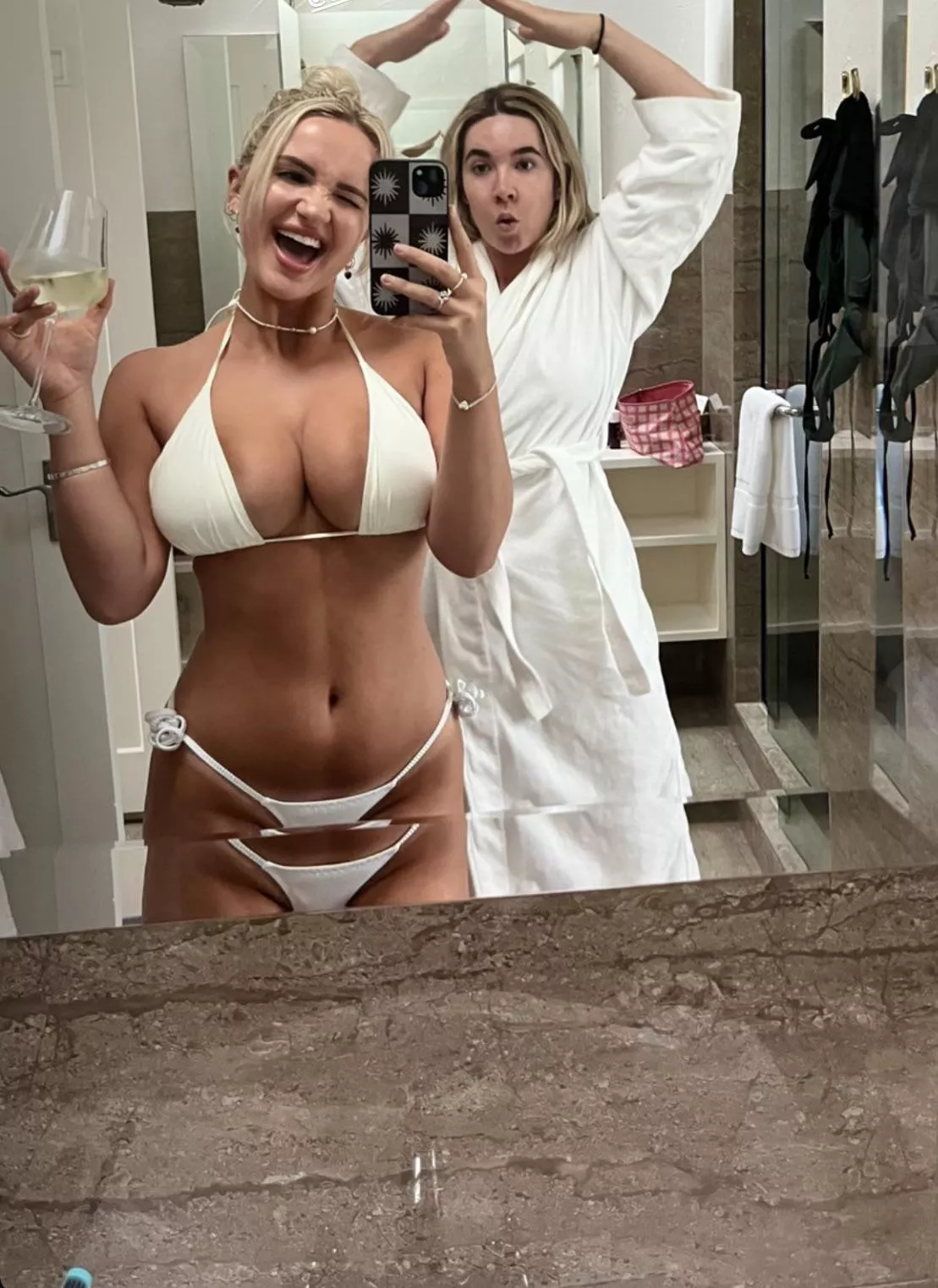 Her friend just saw them 