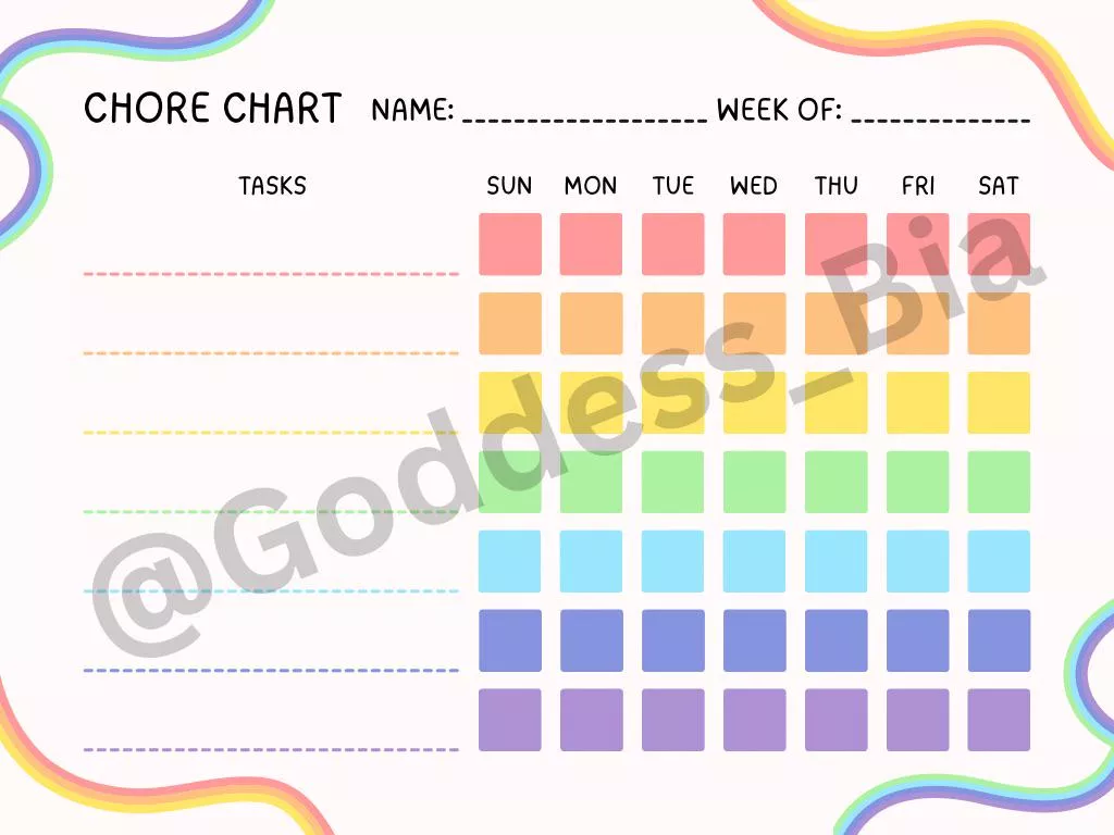 I hope my subs are ready… the chore chart is coming out