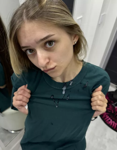 Now you have to fuck me for dirtying my favorite t-shirt