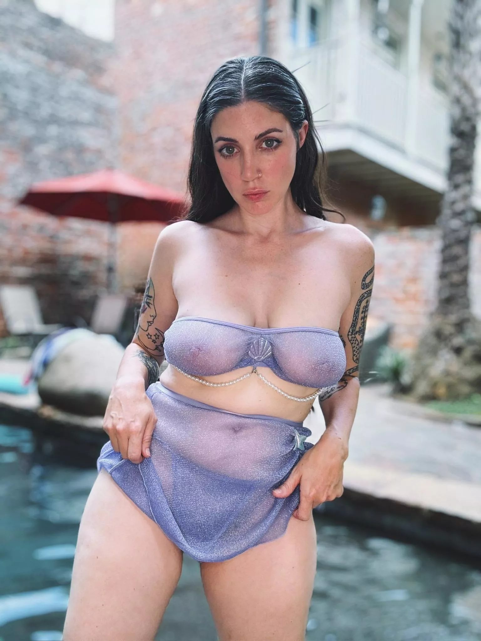 This is a pool appropriate outfit, I don't care what you say