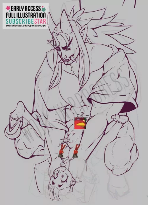 Tummy Bulge WIP (panda_dough)