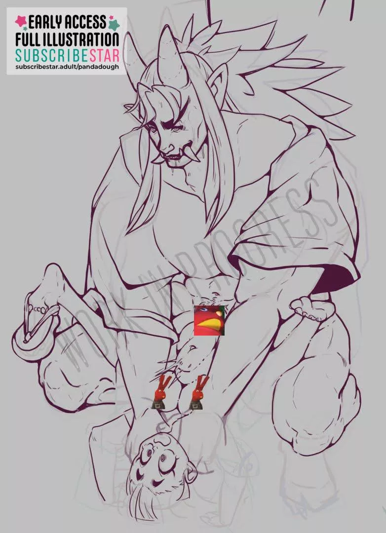 Tummy Bulge WIP (panda_dough)