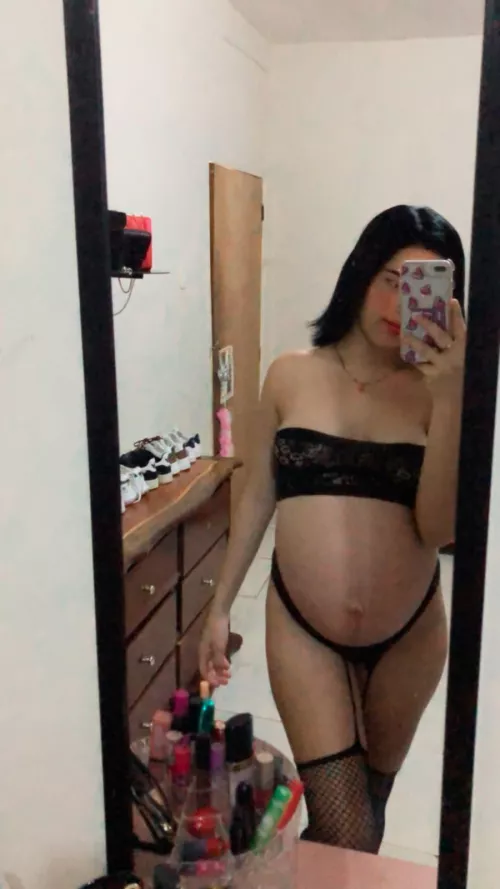 With my very big but very sexy and hot belly 😈😈🥰