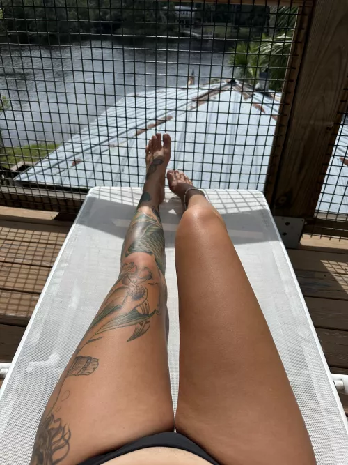 Finally my legs got a tan