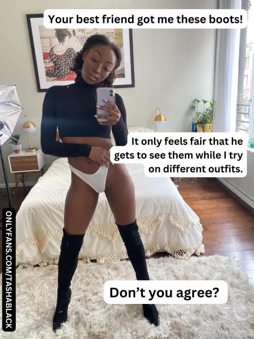 It only feels fair to show off for your best friend!