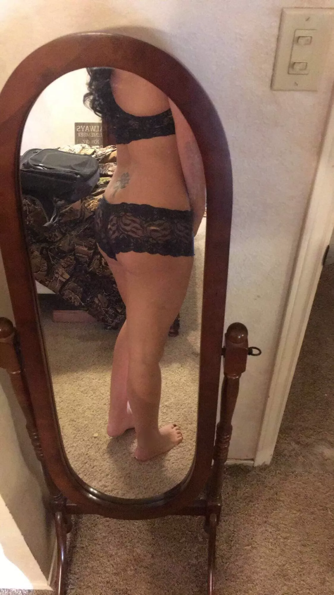 Lacey panties tonight for my man before he leaves out of town 