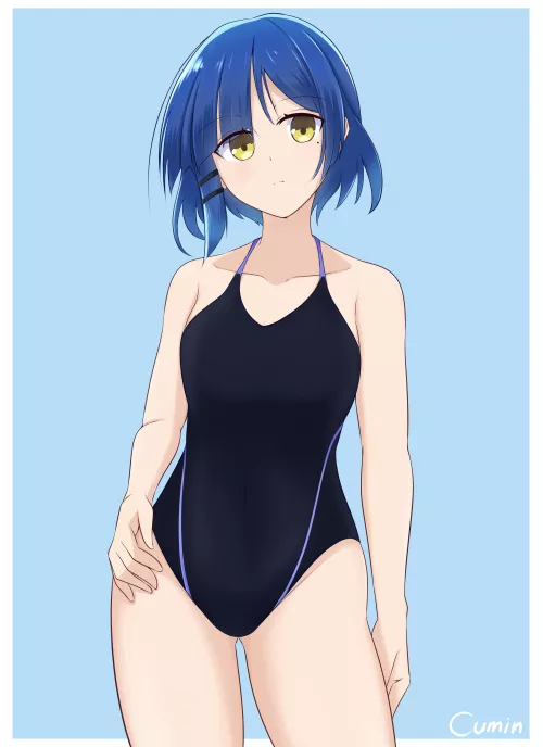 Ryo Posing In Her Competition Swimsuit (Bocchi The Rock)