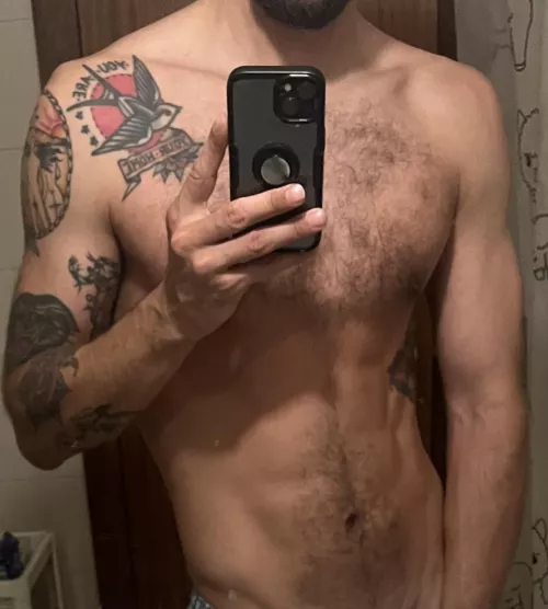 Shower time. Who’s coming? 