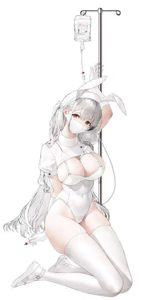 White Bunny Nurse 