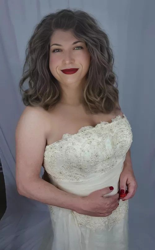 As i'm at a wedding this weekend, how about me as the bride