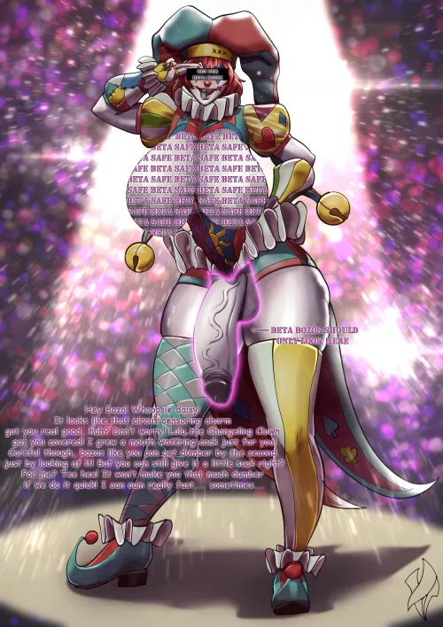 Don’t worry, just be a good beta bozo and suck the clown’s cock! As long as you have a high intelligence stat you can survive the int drain status effect… you got high intelligence right???