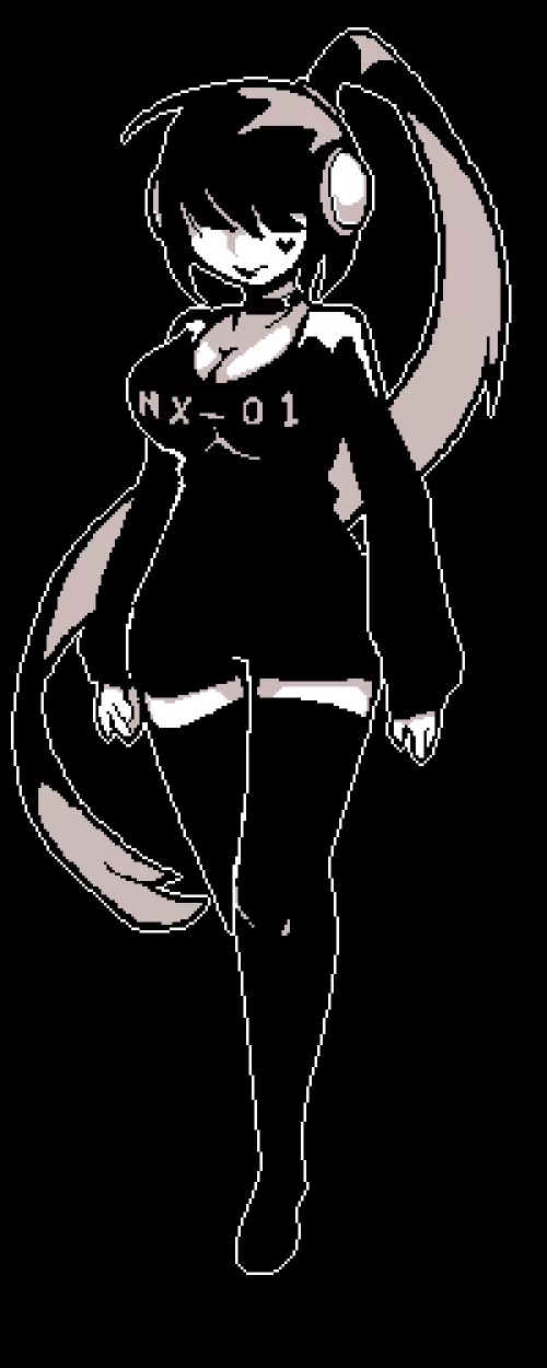 Prototype design for my team's mascot. We call her 