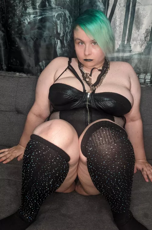 Spilling out of my sexy corset 