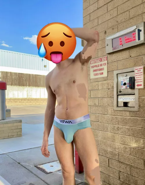 Would you let me wash your car in these briefs ? 😅😳