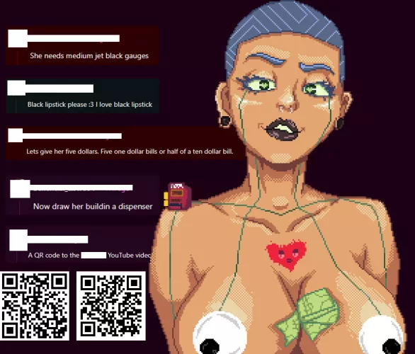 You are doing this to her, her life is in your hands.. Top Comment Either 1. Gets Drawn on Her, OR, 2. Done to her... enjoy... 4!