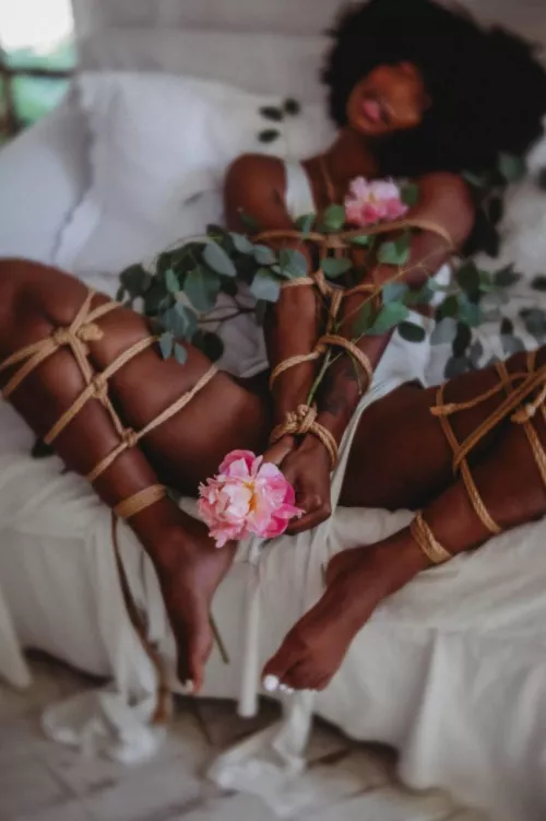 Fell in love with the beauty of shibari