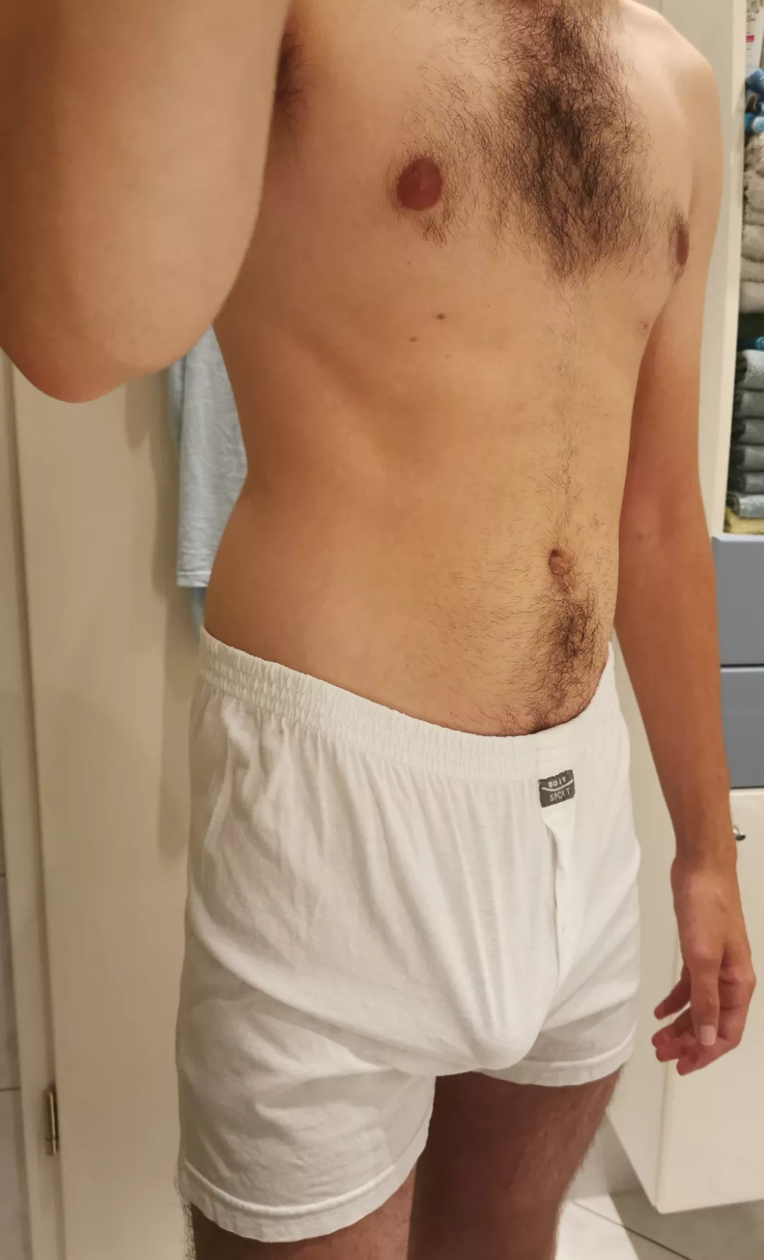 Found my dads old boxer shorts. Think they fit! 😜