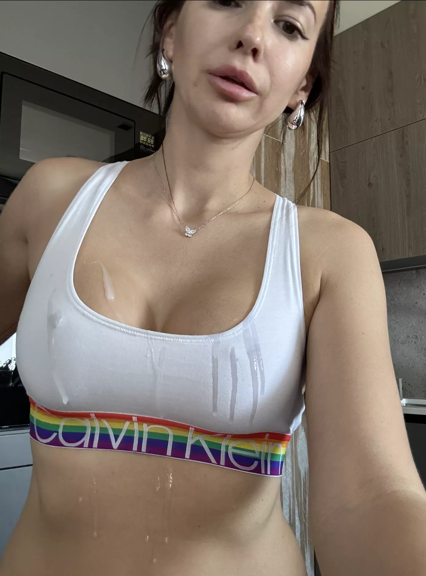 he covered me with white creampie