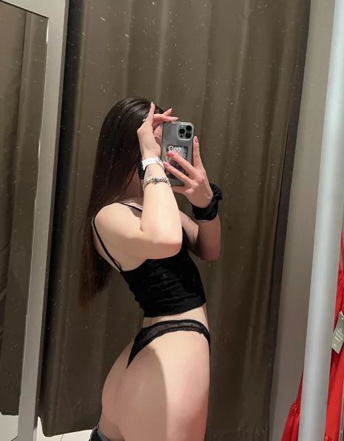 how about in the fitting room