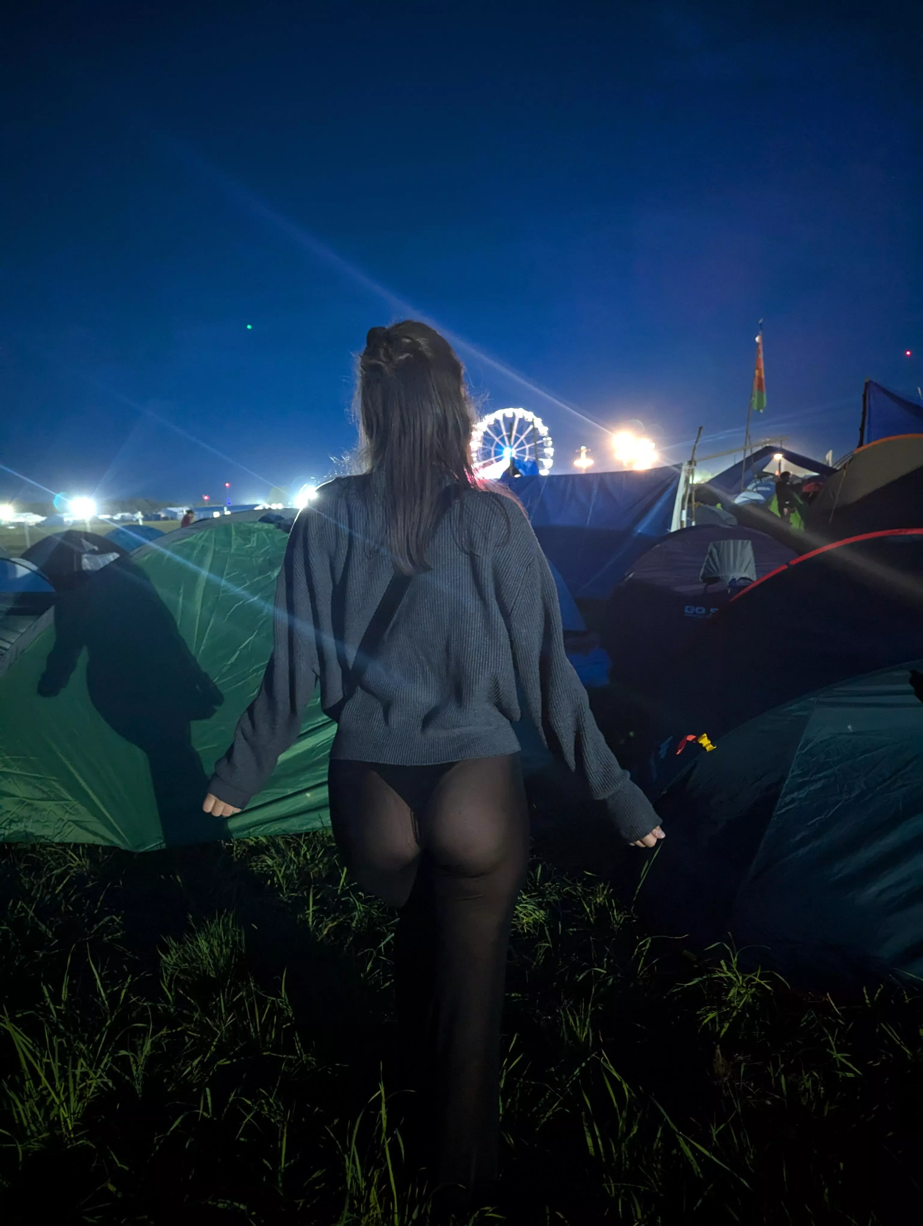 Just thongs and nylons becouse I love to show my ass