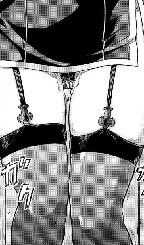 LF Mono Source: 1girl, against wall, airplane ornament, black dress, facing viewer, garter straps, hip fan, kantai collection, knees together feet apart, lower body, pussy juice, sfx, side slit, skindentation, standing, takao (kancolle), thigh focus, thi