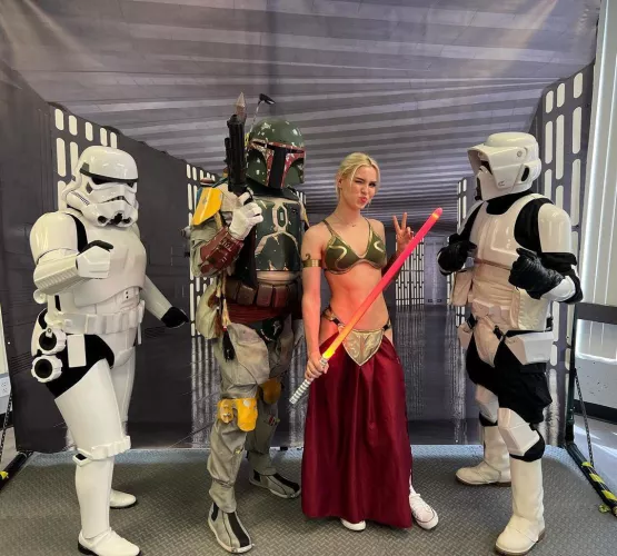 Princess Leia and some troopers. - by me