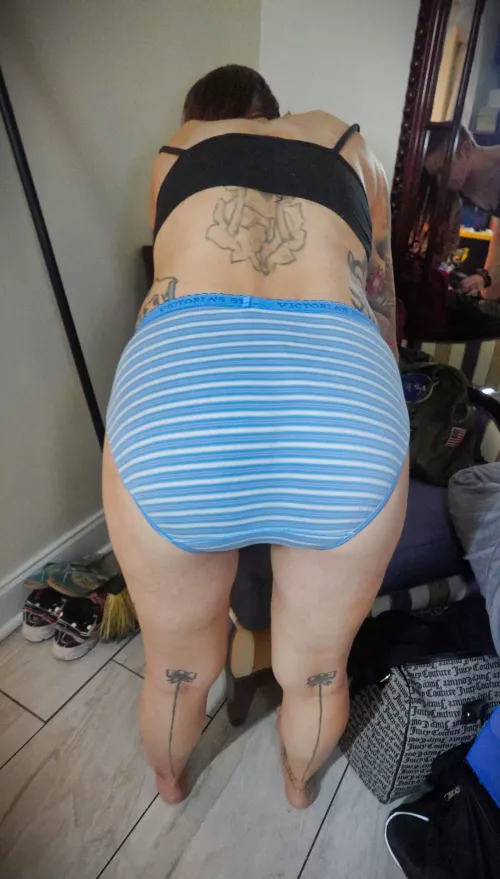 Vintage Striped VS cotton panties 💙💙🤍🤍