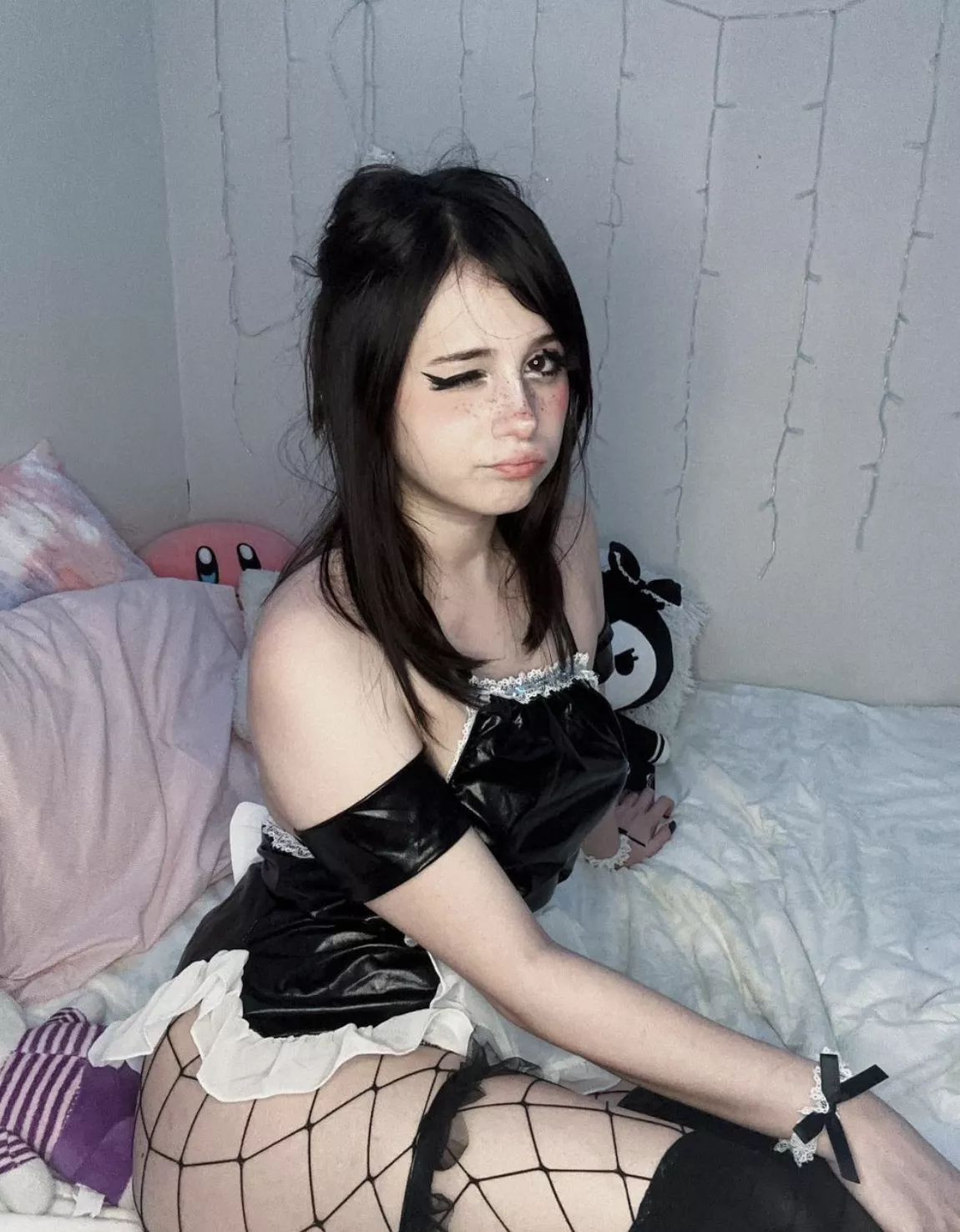 When we fuck, will you tell me to take these sexy fishnets off or leave them on?