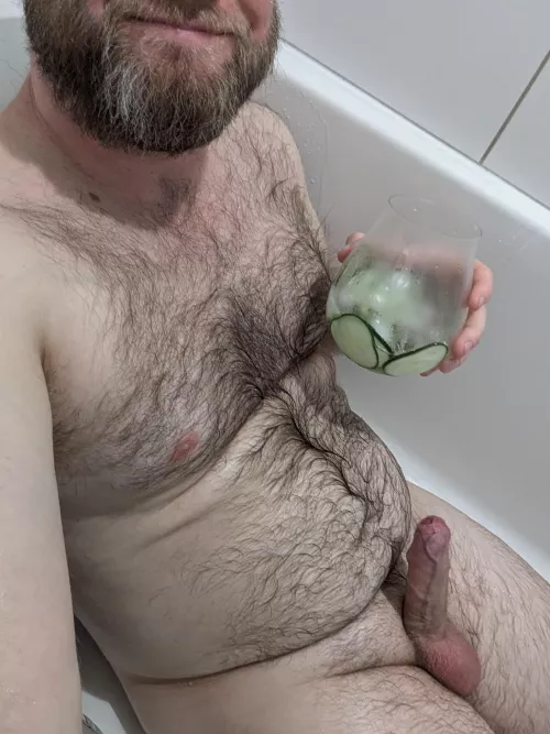 Cheers to after golf cleanup 