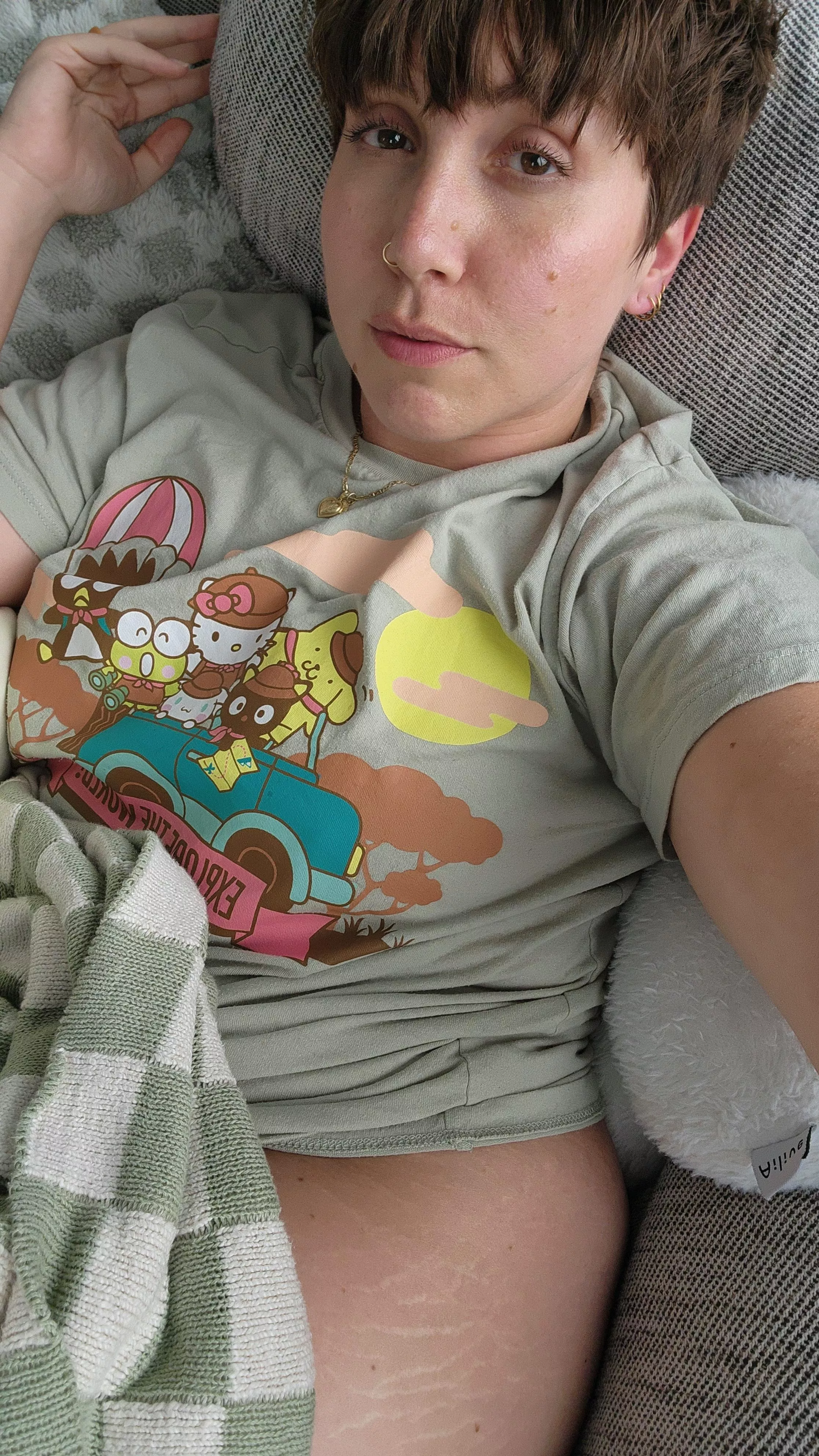 It's raining out, cum cuddle on the couch