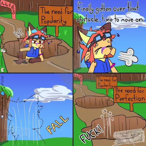 Journey as an Artist (Comic by me Jeff)