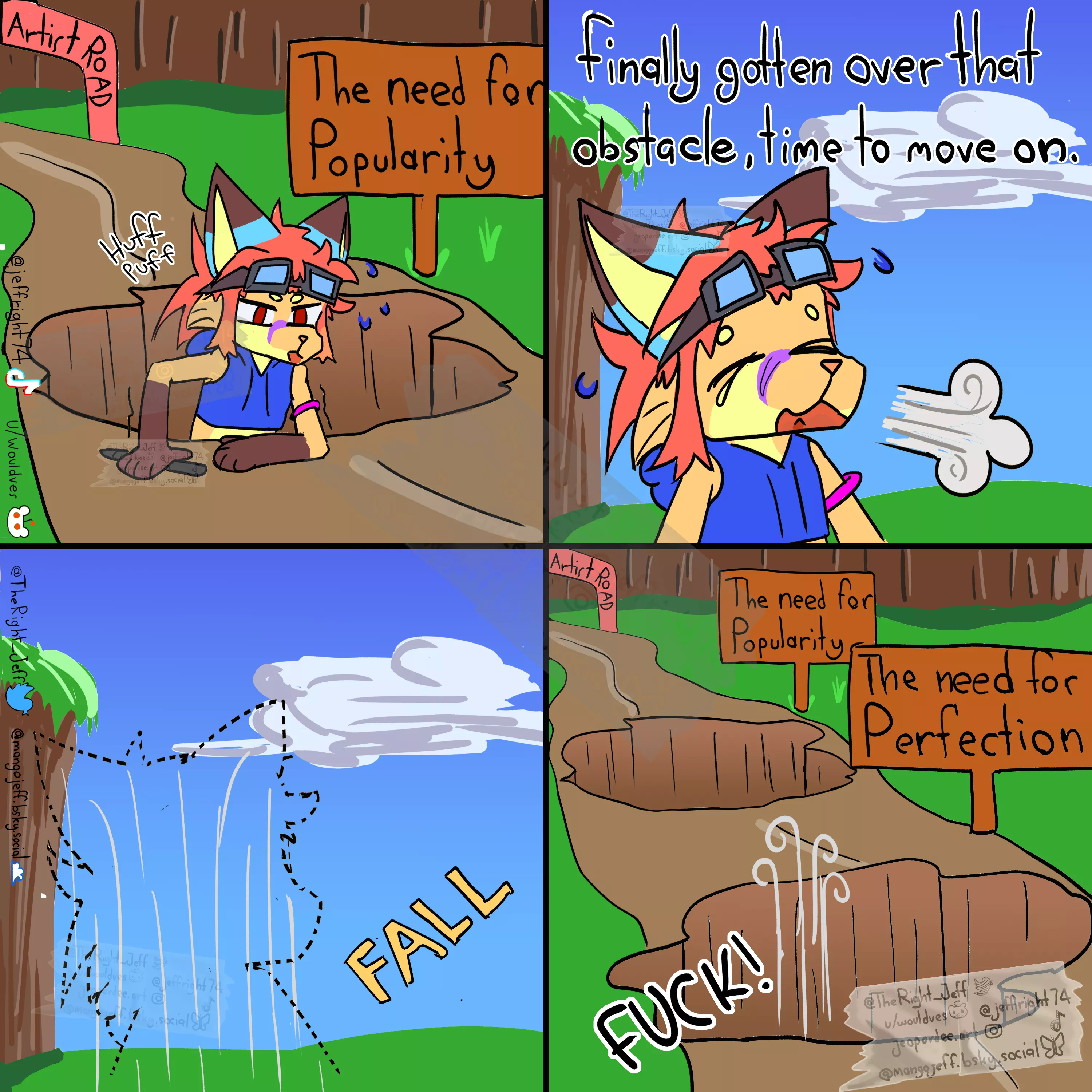 Journey as an Artist (Comic by me Jeff)