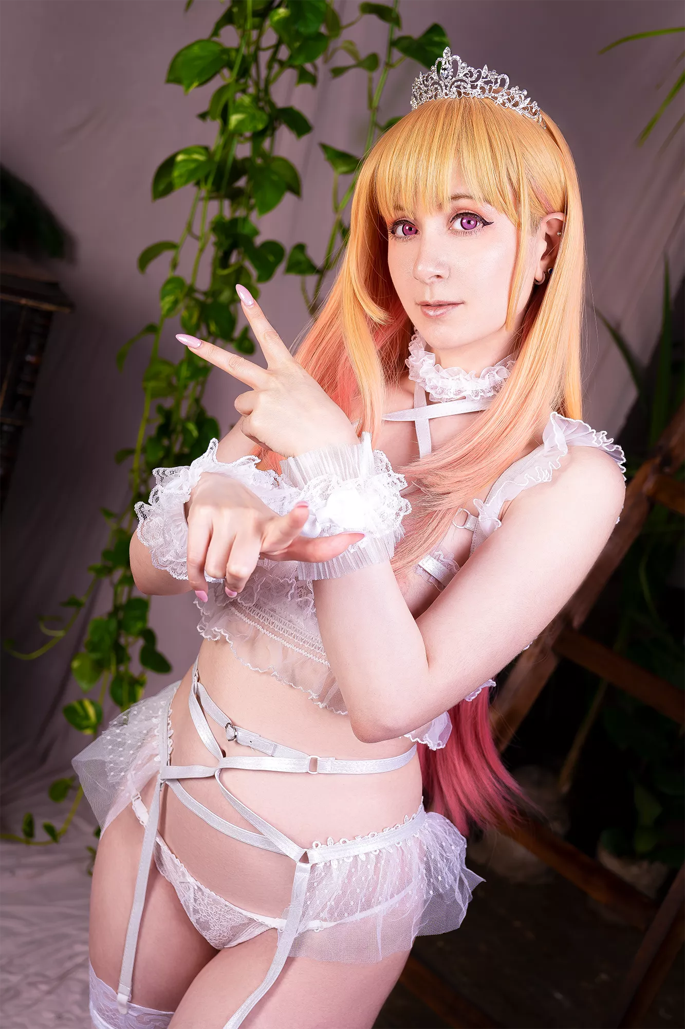 My Kitagawa Marin official lingerie cosplay (Love Slave Xev)