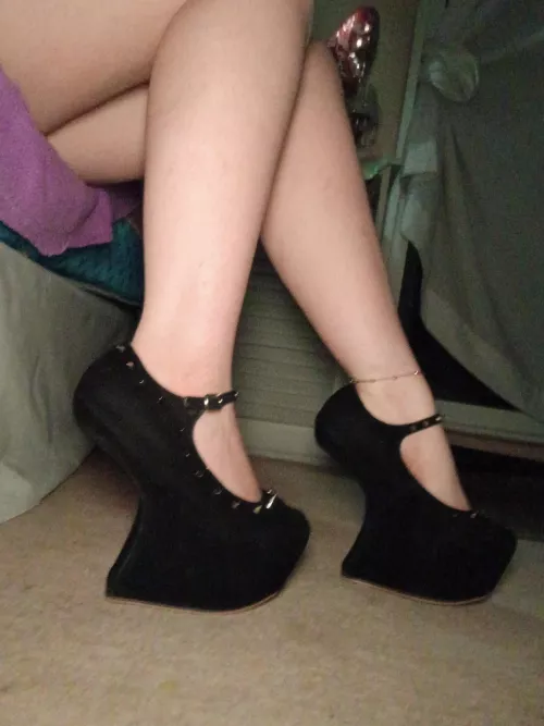 🖤new heeless heels 😍lady gaga style 