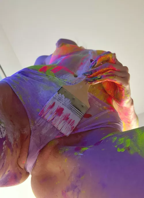 Painting my pussy! (F)