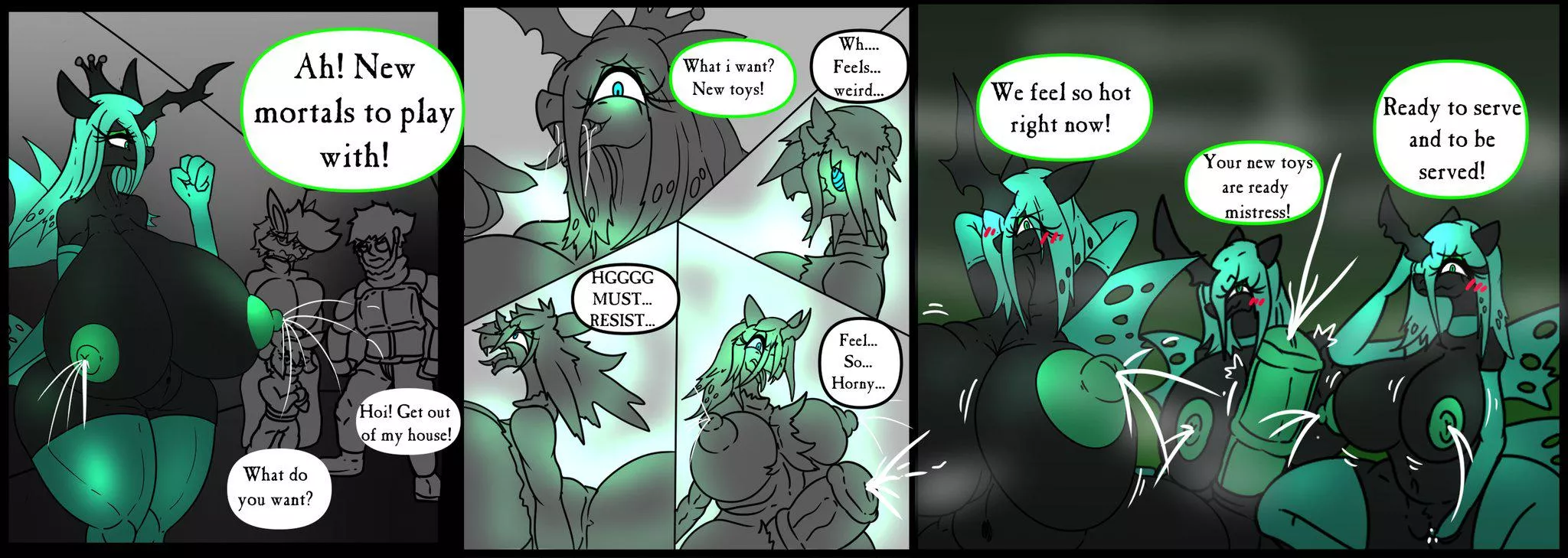 Queen Chrysalis TF [Twinning] [Lactation] by VF-01S 