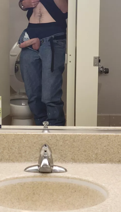 Risky in the bathroom again