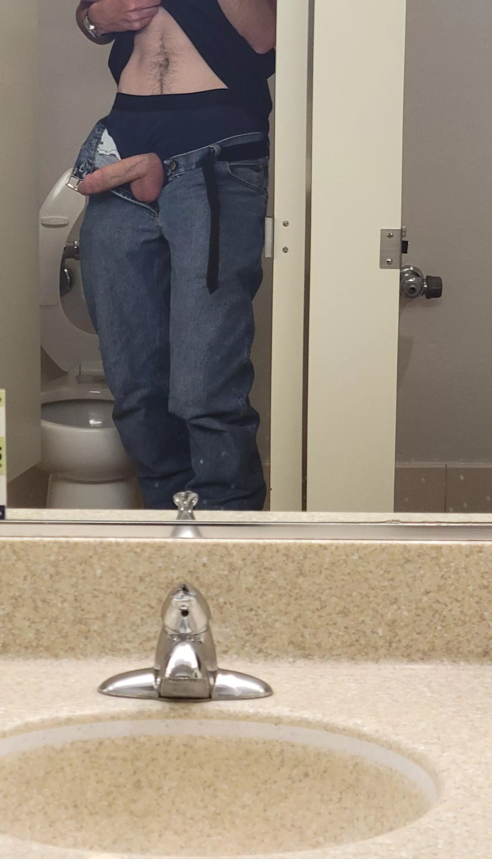 Risky in the bathroom again