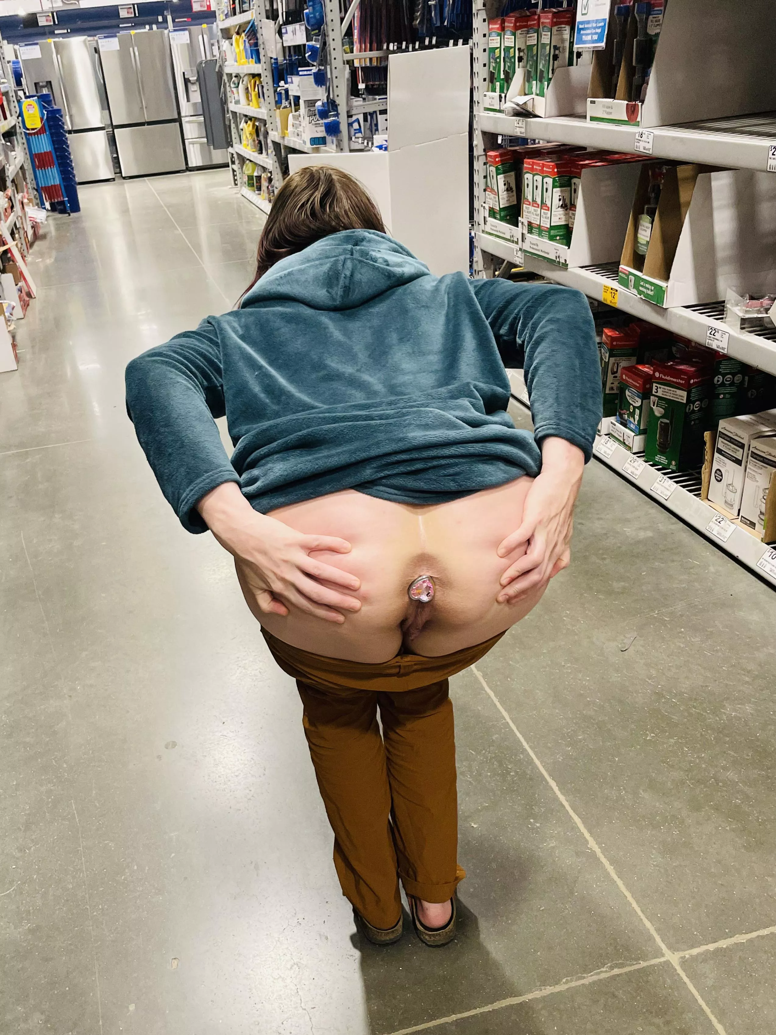 Went to the plumbing aisle to deal with this plugged hole…