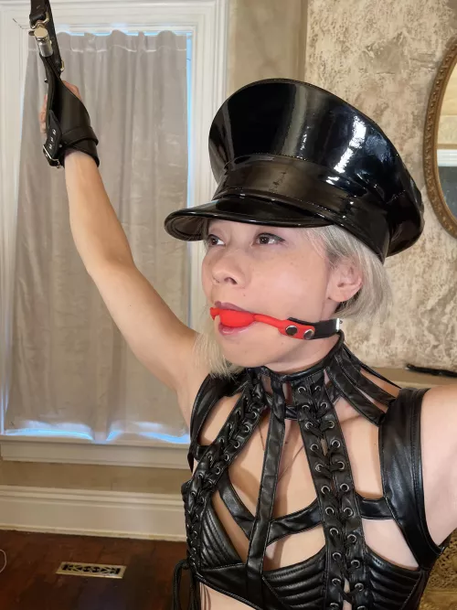 Bound and gagged domme